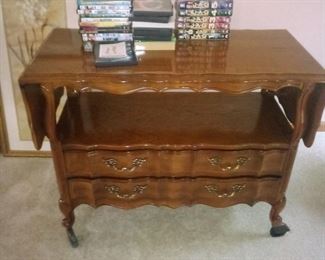 FRENCH PROVINCIAL SERVING CART