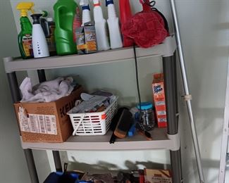 MISC AND SHELF UNIT, HATCHETS AND HAMMERS