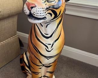 Large ceramic tiger
