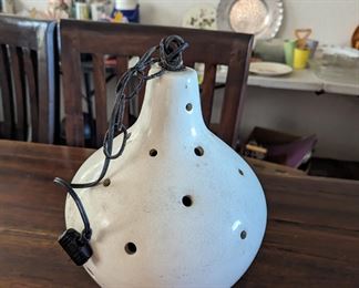 Danish modern pendant light as-is