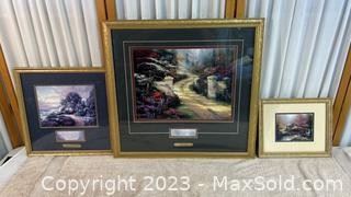 wthomas kinkade collection with certificates3411 t