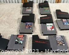 wnintendo game collection featuring metroid super marioduck hunt and more2841 t