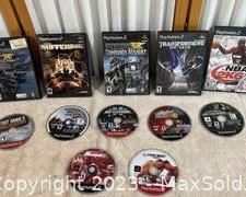 wplaystation 2 10 game collection3001 t