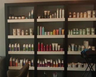 Products not included. Shelving unit only. Picture used to show sizing. 