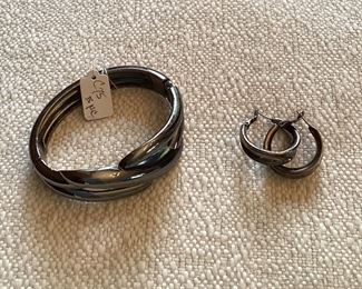 Lia Sophia bracelet and earrings