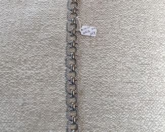 14K white gold, Italy, Stampado design