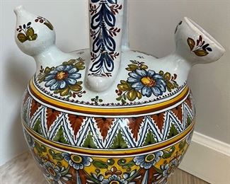 Spanish  Handpainted Botijo 
