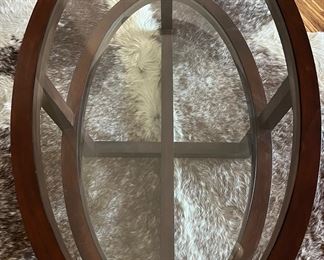 Room & Board Sofa, Pier 1 Coffee Table, Hide Rug