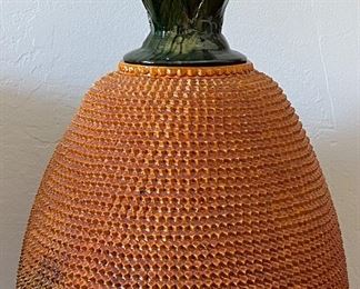 Mexican Folk Art Pottery Pineapple 