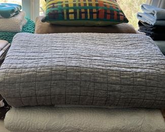 Pottery Barn Linen Quilt