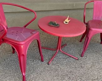 3-pc Bistro Set  Schaffner Table w 2 Emma & Oliver