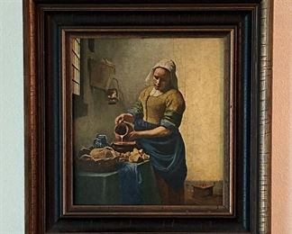 “The Milkmaid” by Jan Vermeer (print)
Image size 9” x 10”