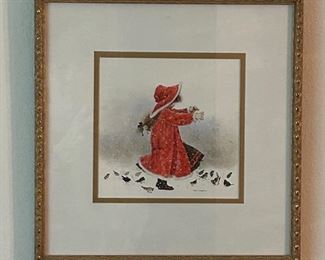 Christmas Joy Girl by Teri Jonas (Original)
Image size 5” x 5”