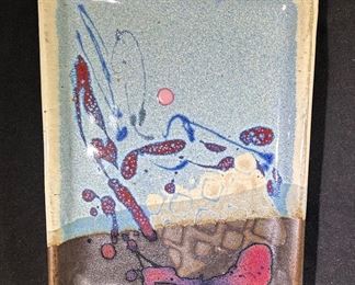 Studio pottery dish/tray