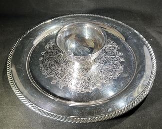 Silver plated chip & dip serving tray
Wm A Rogers