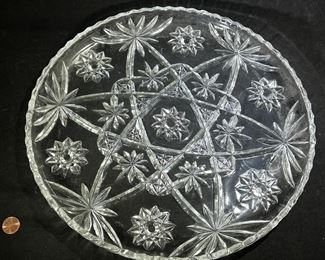 Anchor Hocking “Star of David” sandwich platter