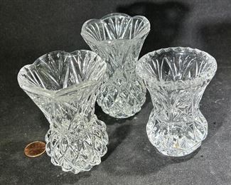 Crystal vases 