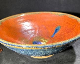 Studio art pottery bowl