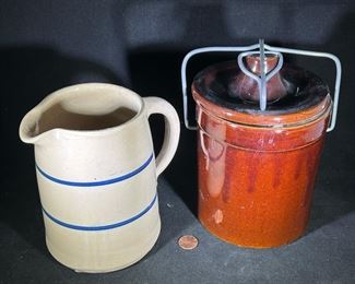 Vintage  pitcher and crock