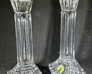 Waterford crystal candlestick holders 