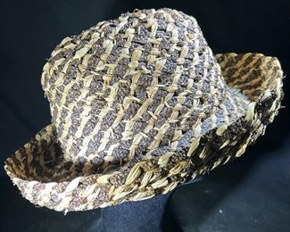 Gorgeous two-toned straw hat