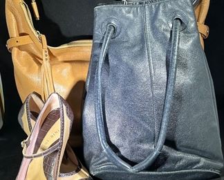 Leather handbags with Gianni Bini leather shoes 