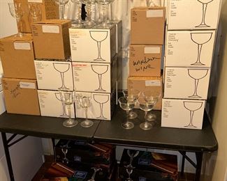 Crystal stemware from Mikasa & Bergerac