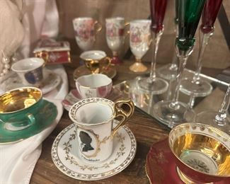 Wonderful collection of assorted tea cups and saucers