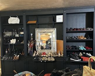 Large Display Book Case - middle section has space for cords and a TV 