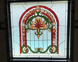 Beautiful Large Stained Glass Window Panel 