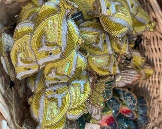 Hand Beaded Tropical Themed Ornaments perfect for beach house 