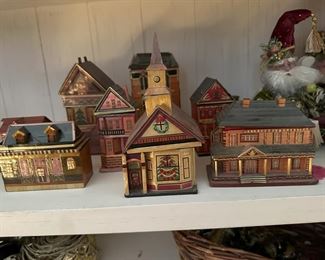 Unique vintage Christmas houses 