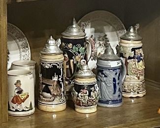 Great collection of German Steins 