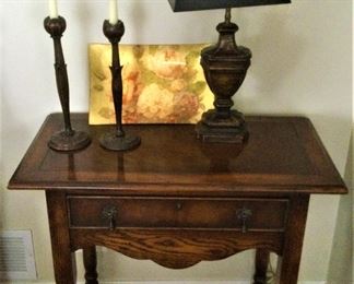 English Oak End Table