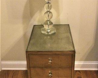 Thomasville Bogart Collection Mirrored End Table