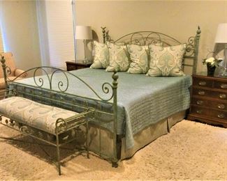 King Wrought Iron Head and Footboard