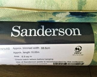 Five Double Rolls of Sanderson Wallpaper