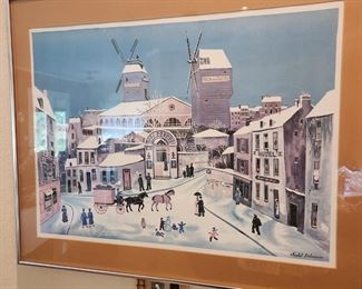 French Lithograph- Signed