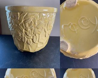 Vintage McCoy Canary Yellow Planter