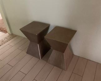 Shagreen Accent Tables. 