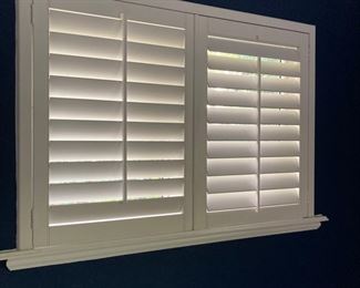 Numerous plantation shutters in different sizes for sale.  House being demolished.