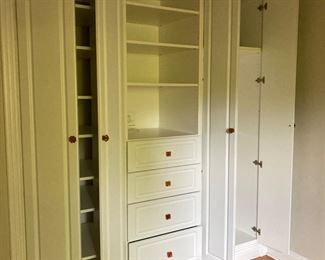 Three  (3) Closet Systems for sale.  House being demolished.