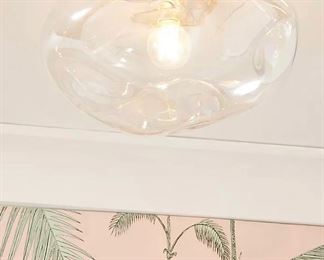 New in Box: Anthropology McKenzie iridescent  flush mount 