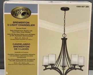 NEW Hampton Bay 5-light chandelier Bronze finish 