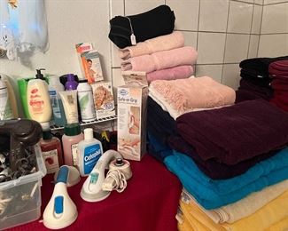 towels and toiletries