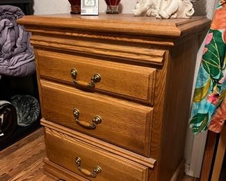three drawer nightstand