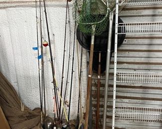 fishing rods and reels