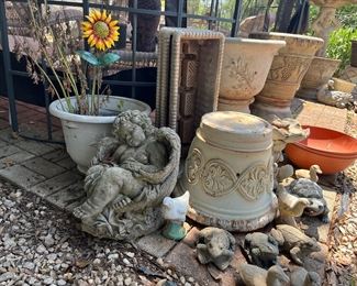 concrete planters and statuary