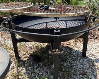 fire pit with cooking grate