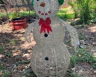 snowman yard lights